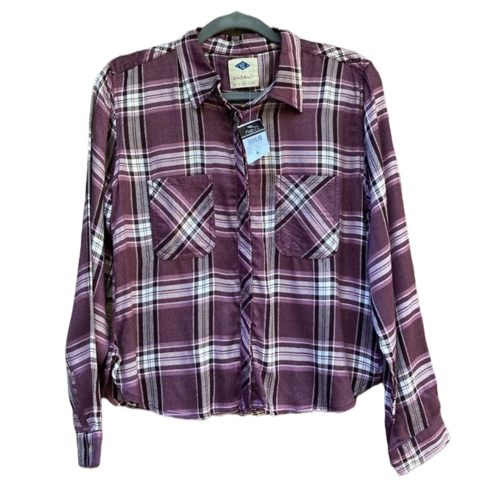 WILD BLUE Sadie Robertson Button Down Flannel